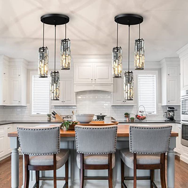 Kristy Cluster Pendant Light, Black & Gold - Lamp Copper