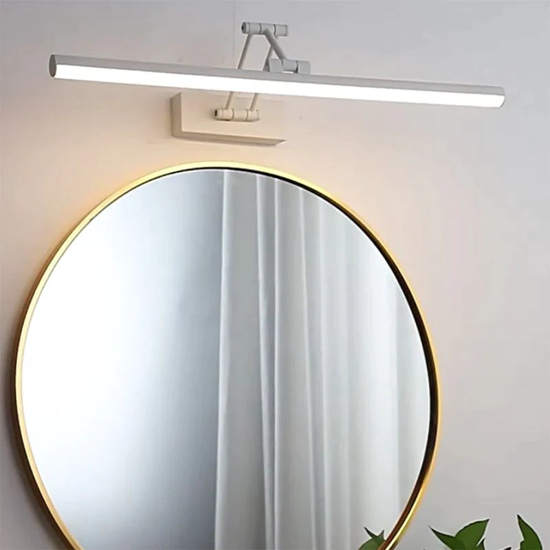 Volo Modern Linear Mirror Front Vanity Metal LED Wall Lamp - Lamp Copper
