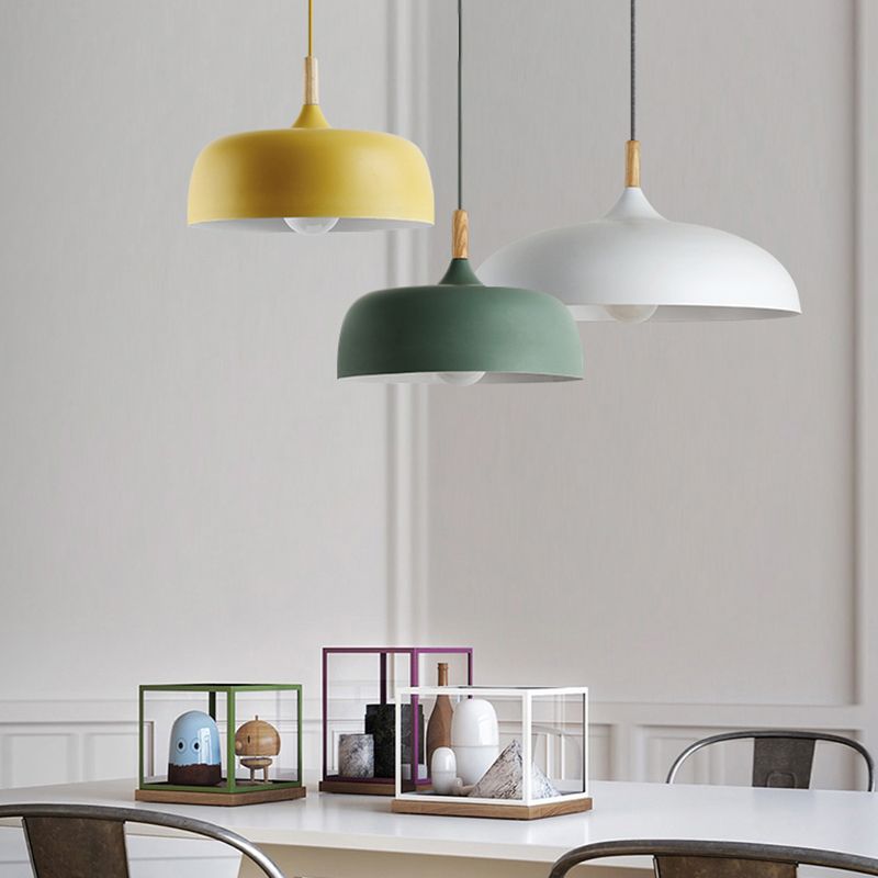 Aria Modern Pendant Light Dome Macaron Dining Room - Lamp Copper