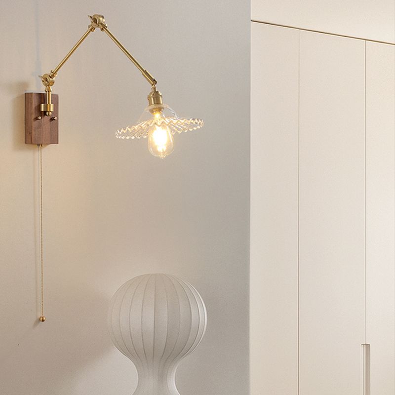 Muto Wall Lamp Modern, Folding Adjustable Metal, Study Room - Lamp Copper