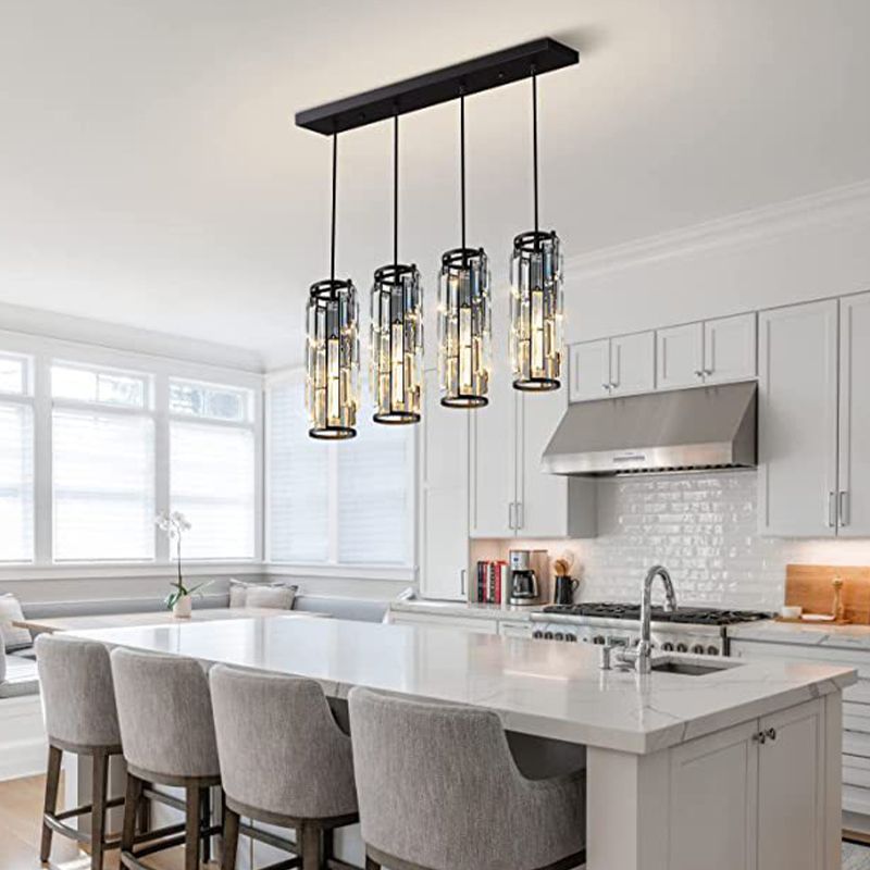 Kristy Cluster Pendant Light, Black & Gold - Lamp Copper
