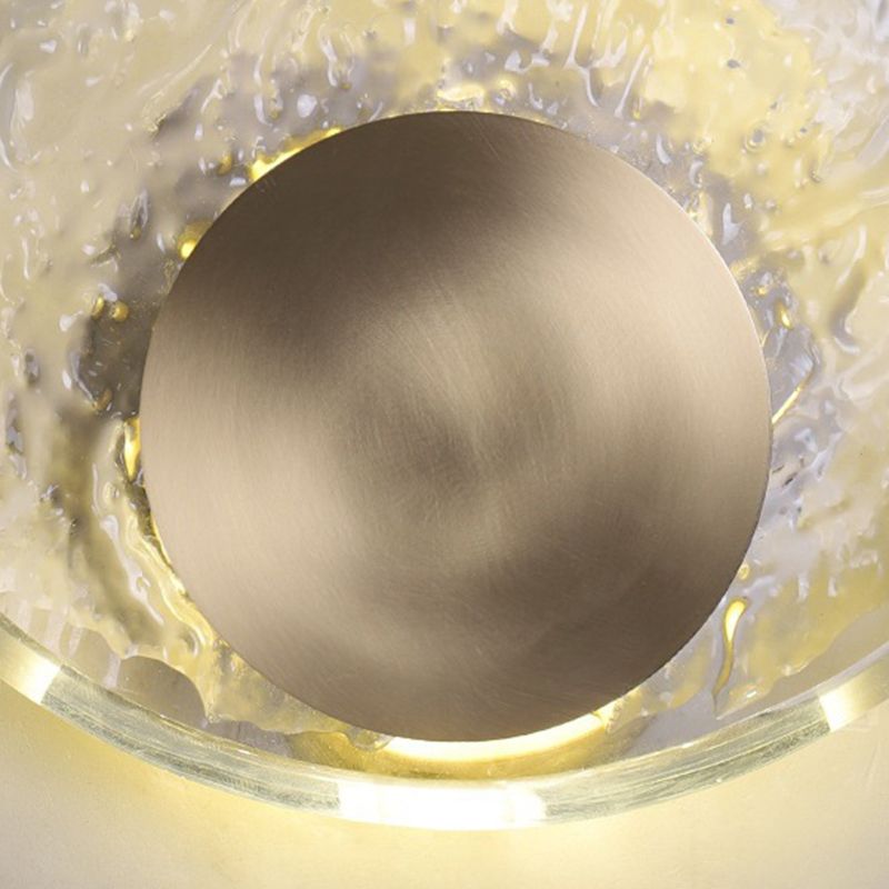 Kristy Art Deco Globe Crystal&Metal Bedroom Wall Lamp, Gold - Lamp Copper