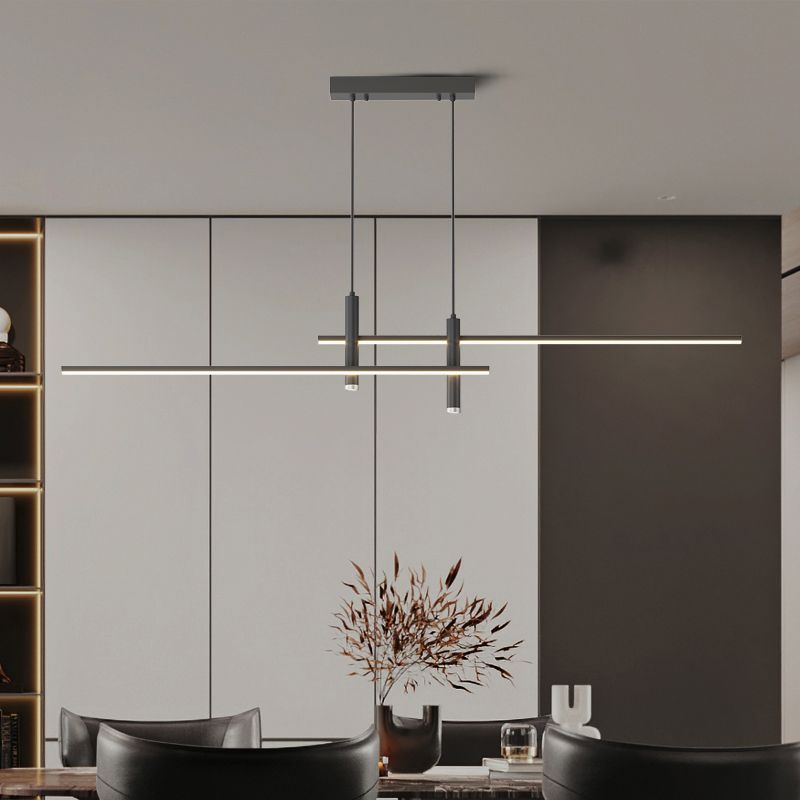 Prym Pendant Light Modern Linear Dining Room - Lamp Copper