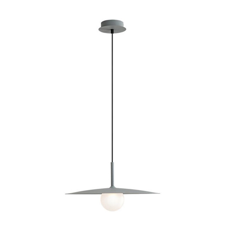 Arisha Modern Dish-shaped Metal Pendant Light, Black/White/Grey - Lamp Copper