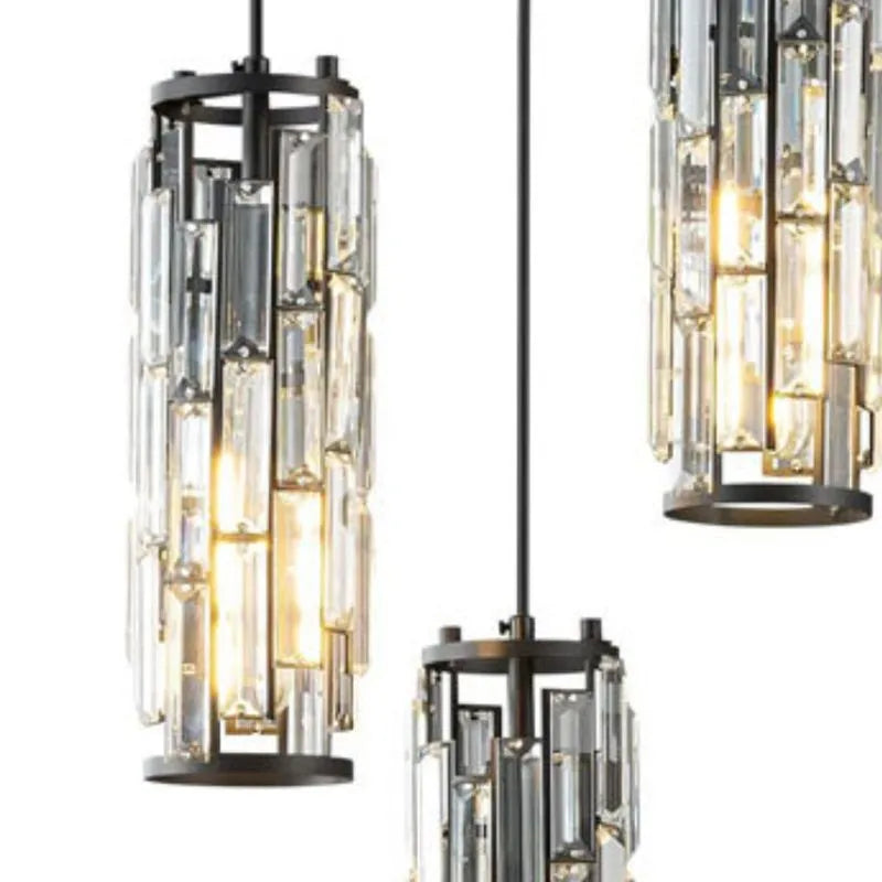 Kristy Cluster Pendant Light, Black & Gold - Lamp Copper