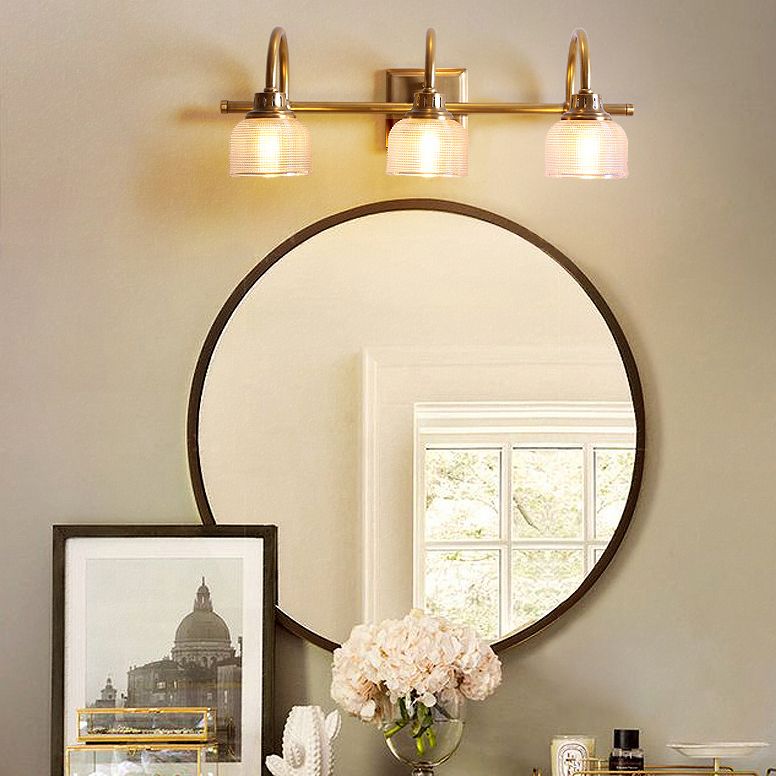 Arisha Prismatic Glass Vanity Wall Lamp - Lamp Copper