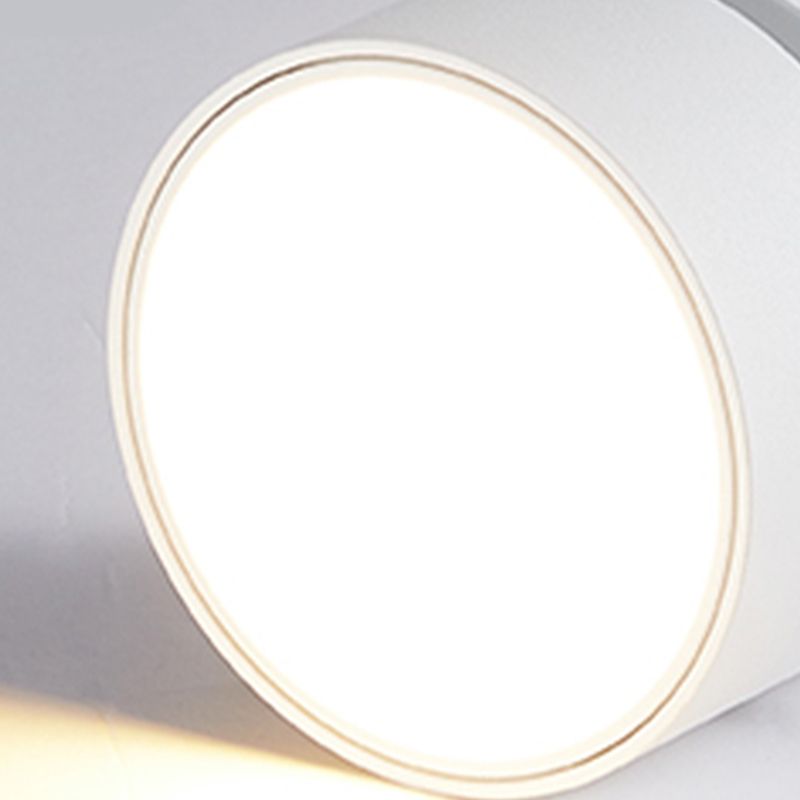 Arisha Flush Mount Ceiling Light Cylindrical Modern, Metal, Black/White, Hallway - Lamp Copper