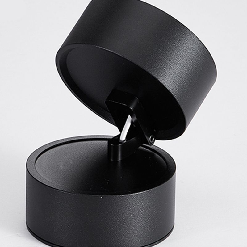 Arisha Flush Mount Ceiling Light Cylindrical Modern, Metal, Black/White, Hallway - Lamp Copper