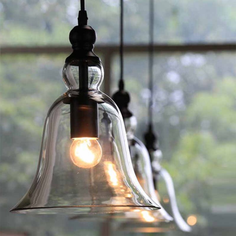Arisha Vintage Industrial Bell Pendant Light - Lamp Copper