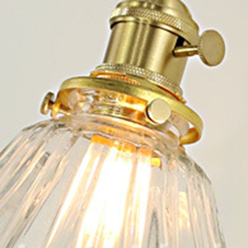 Valentina Luxury Globe/Flower Glass Vanity Wall Lamp, Gold, Bedroom - Lamp Copper
