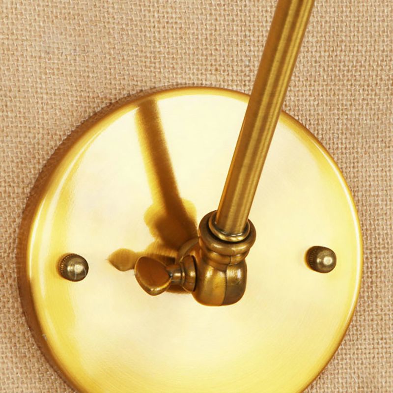 Silva Wall Lamp Retro Saucer Lampshade Metal Adjustable 2 Color, Bedroom - Lamp Copper