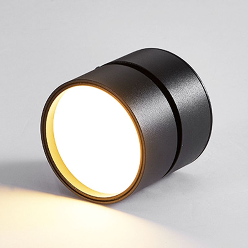 Arisha Flush Mount Ceiling Light Cylindrical Modern, Metal, Black/White, Hallway - Lamp Copper