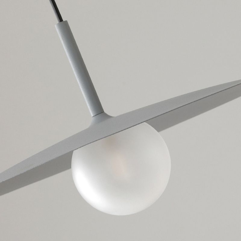 Arisha Modern Dish-shaped Metal Pendant Light, Black/White/Grey - Lamp Copper