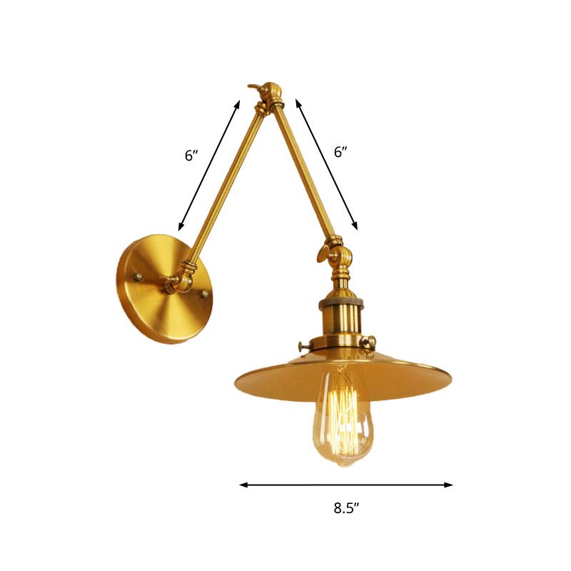 Silva Vintage Adjustable Wall Lamp, Bedroom - Lamp Copper