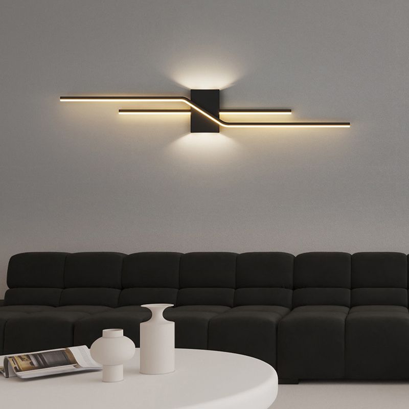 Arisha Minimalist Linear Metal Vanity Wall Light - Lamp Copper