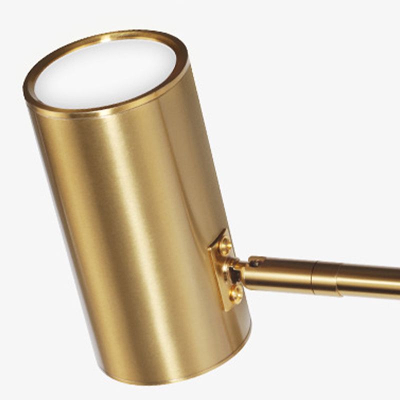 Aria Wall Lamp Cylindrical Adjustable Lamp Pole Metal Brass, Bedroom - Lamp Copper