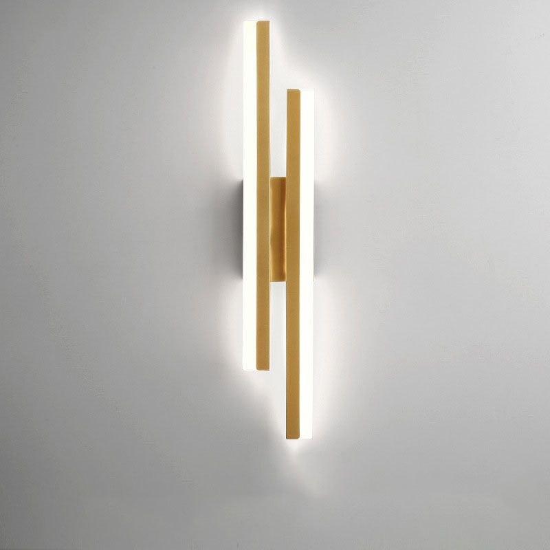 Cyral Minimalist Geometric Wall Lamp, Black/White - Lamp Copper