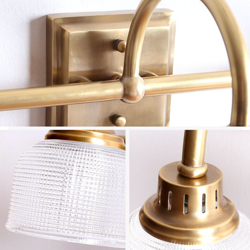 Arisha Prismatic Glass Vanity Wall Lamp - Lamp Copper