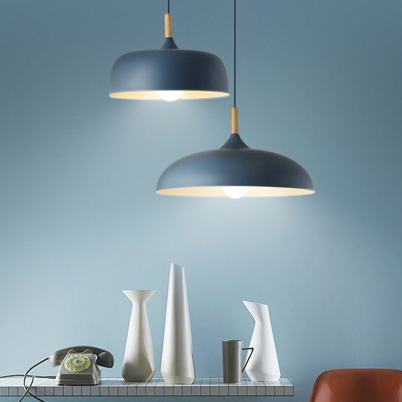 Aria Modern Pendant Light Dome Macaron Dining Room - Lamp Copper