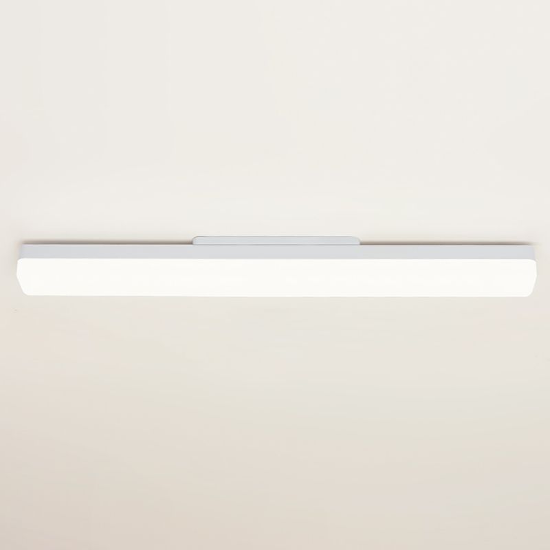 Arisha Modern Rectangular Acrylic Modern Wall Lamp, White - Lamp Copper