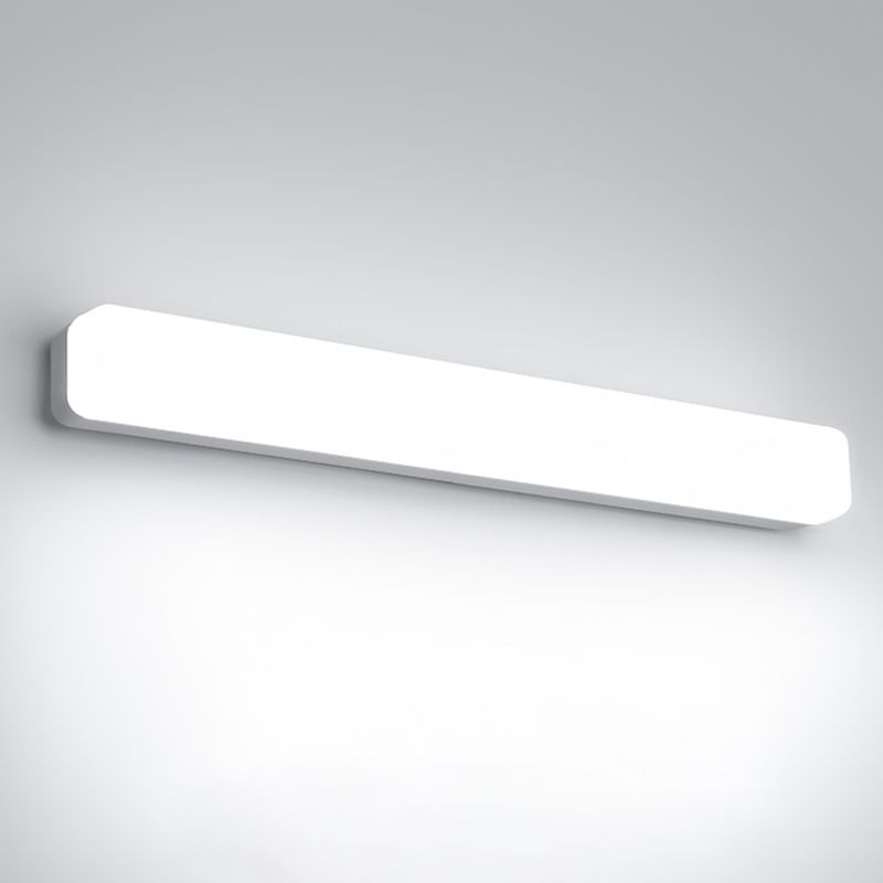 Arisha Modern Rectangular Acrylic Modern Wall Lamp, White - Lamp Copper