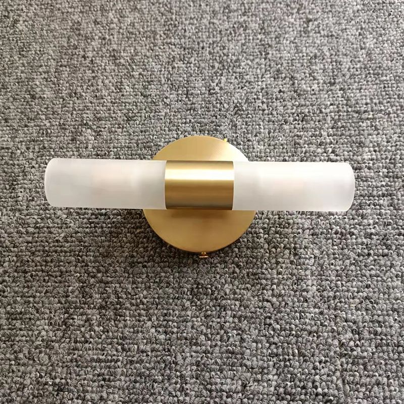 Arisha Modern Cylindrical Metal Led Wall Lamp, Gold - Lamp Copper