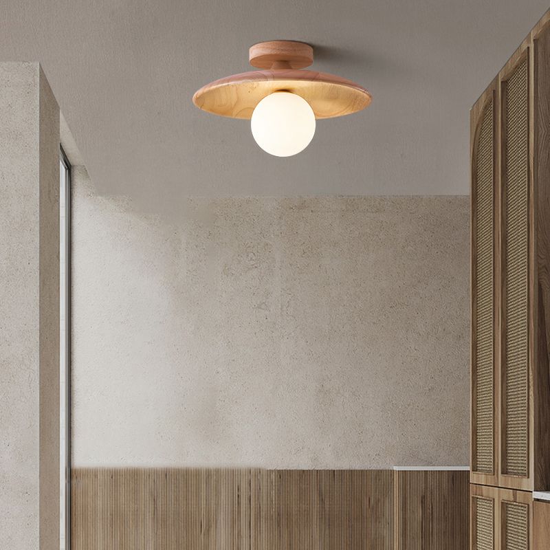 Oaki Flush Mount Ceiling Light - Lamp Copper