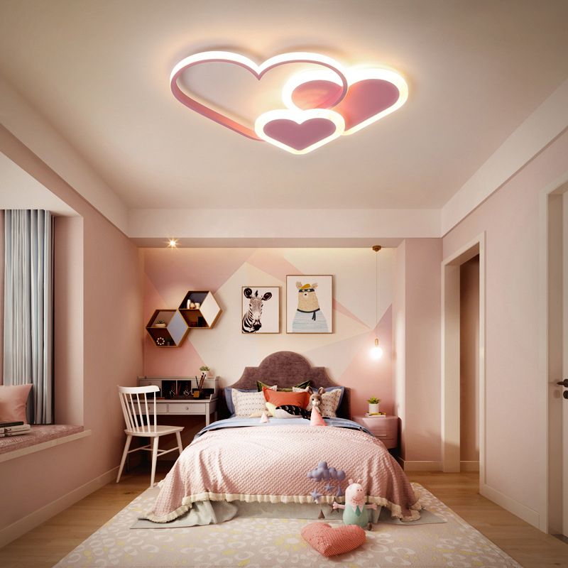 Aria LED Star Designer Flush Mount Ceiling Light - Lamp Copper