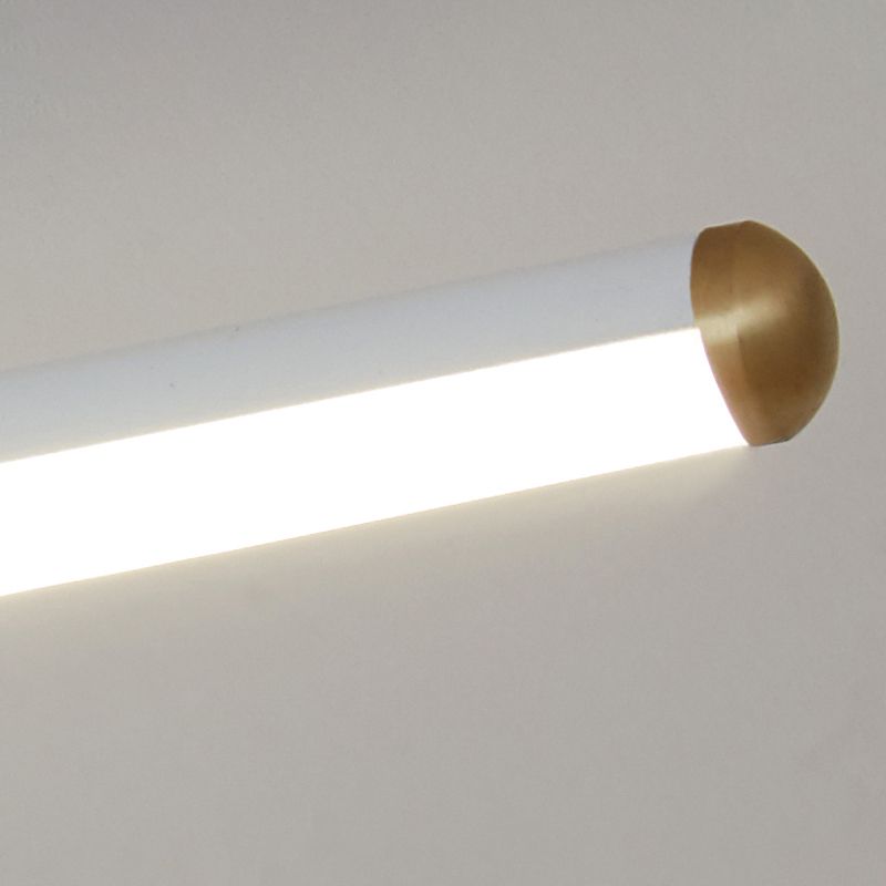 Erix Linear Flush Mount Ceiling Light - Lamp Copper
