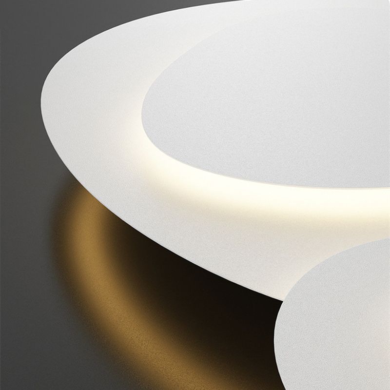 Arisha Modern Unique Shape LED White Flush Mount Ceiling Light Bedroom - Lamp Copper