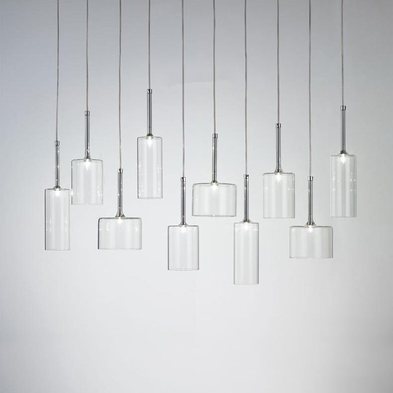 Valentina Minimalist Modern Glass LED Pendant Light, 3 Style - Lamp Copper