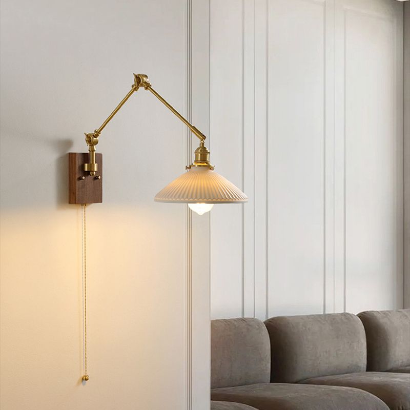 Muto Wall Lamp Modern, Folding Adjustable Metal, Study Room - Lamp Copper