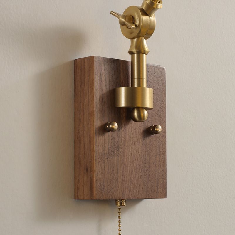 Muto Wall Lamp Modern, Folding Adjustable Metal, Study Room - Lamp Copper