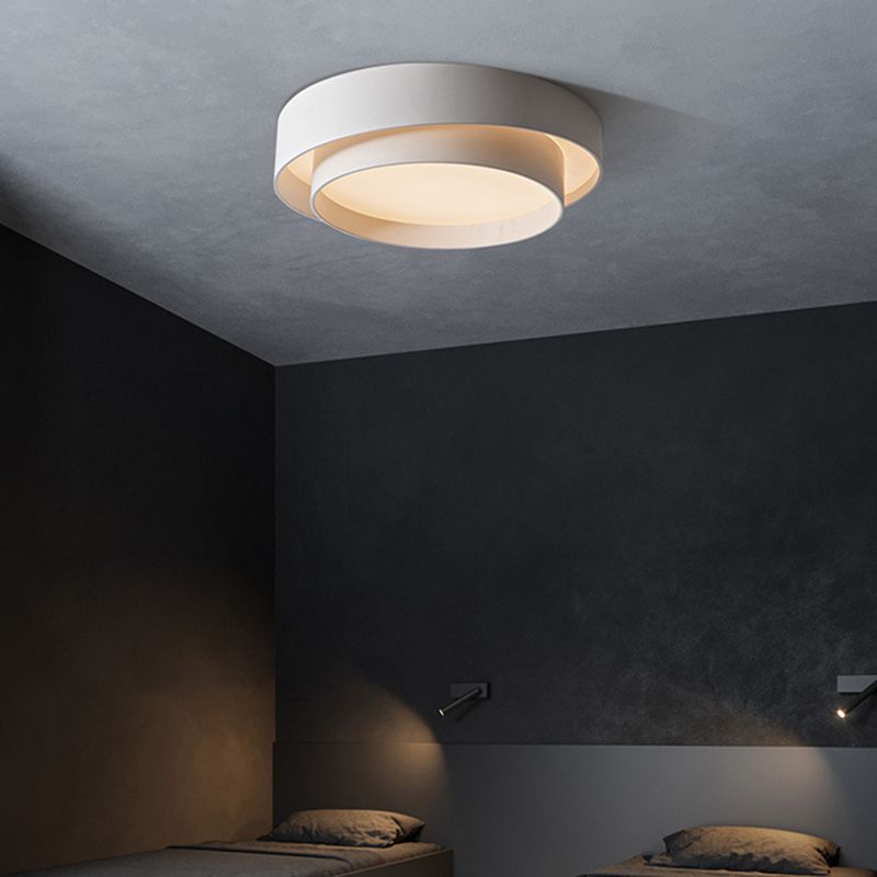 Arux Nordic Art Deco Circular Flush Mount Ceiling Light - Lamp Copper