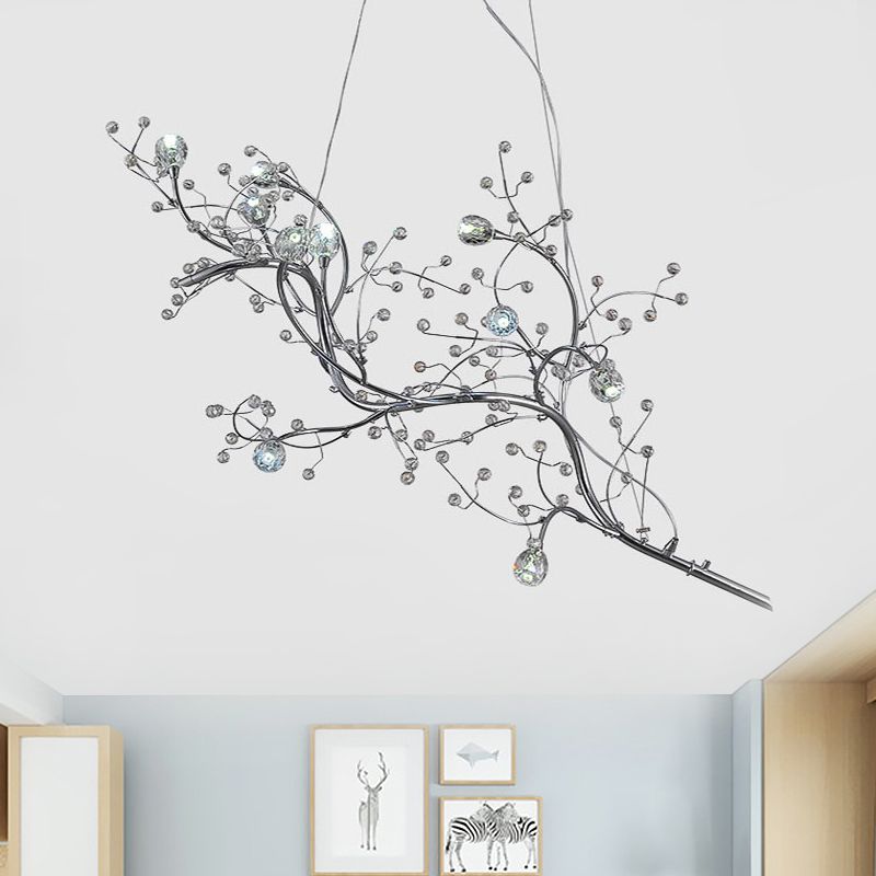 Olivia Romantic Art Deco Branch Pendant Light - Lamp Copper