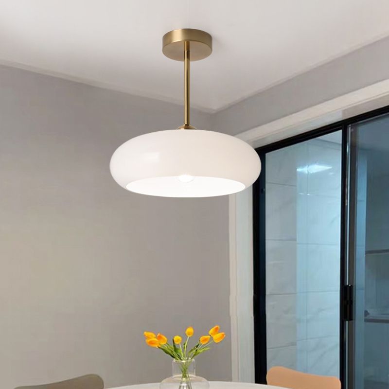 Charlotte Glass Flush Mount Ceiling Light - Lamp Copper