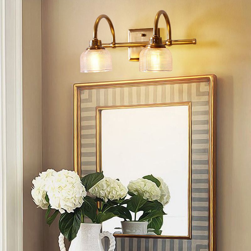 Arisha Prismatic Glass Vanity Wall Lamp - Lamp Copper