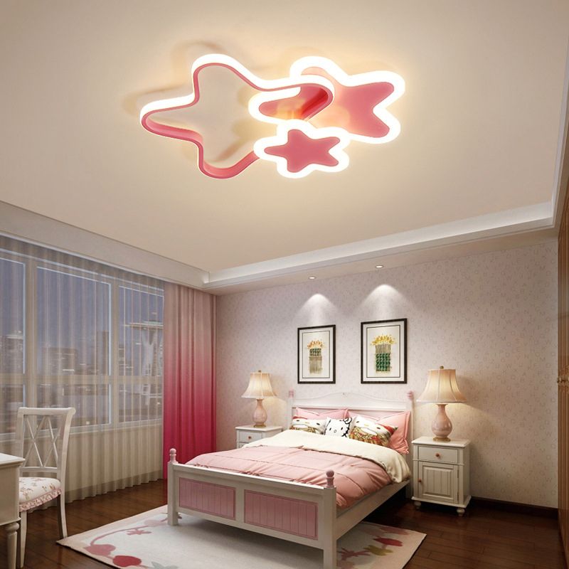 Aria LED Star Designer Flush Mount Ceiling Light - Lamp Copper