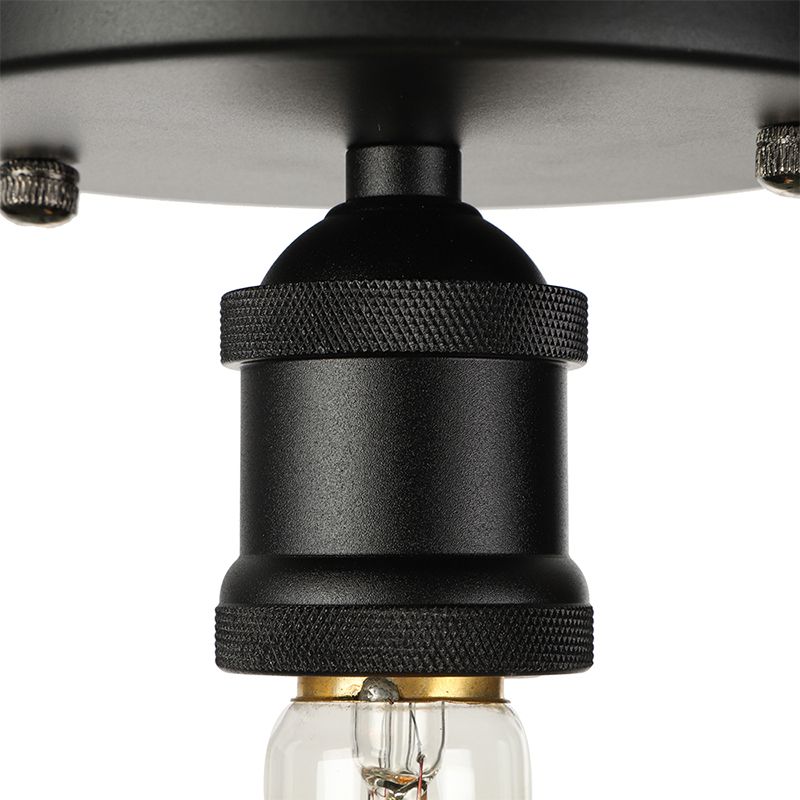 Silva Retro Vintage Bulb Semi-Flush Mount Ceiling Light - Lamp Copper