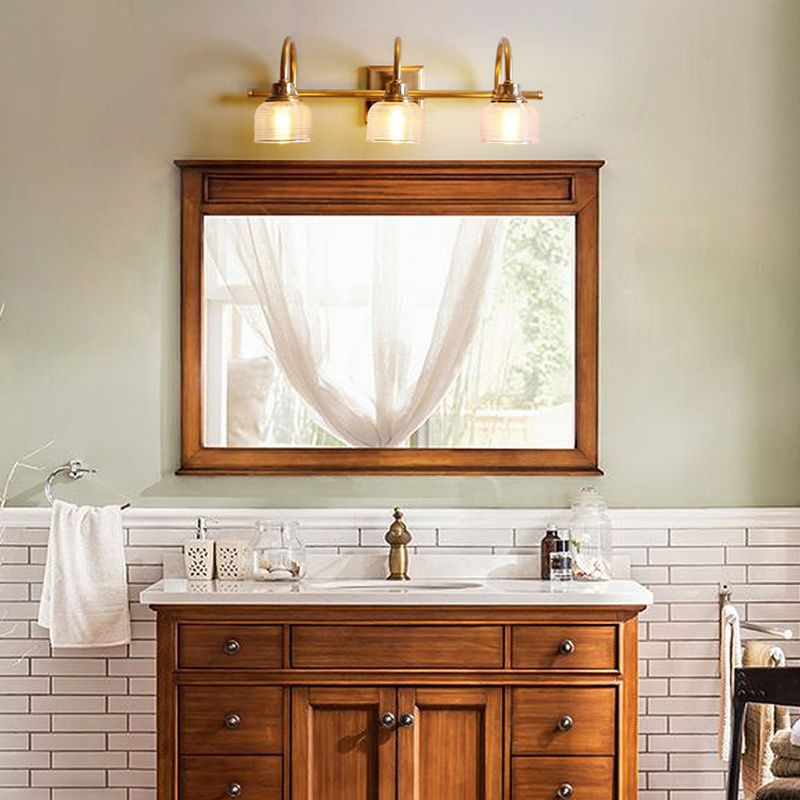 Arisha Prismatic Glass Vanity Wall Lamp - Lamp Copper
