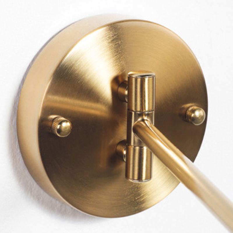 Aria Wall Lamp Cylindrical Adjustable Lamp Pole Metal Brass, Bedroom - Lamp Copper