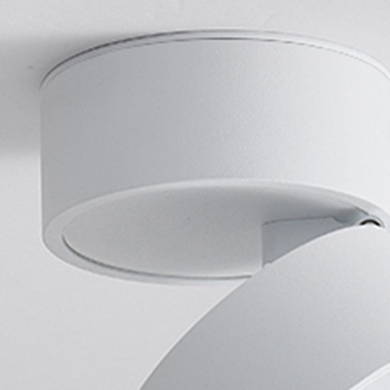 Arisha Flush Mount Ceiling Light Cylindrical Modern, Metal, Black/White, Hallway - Lamp Copper