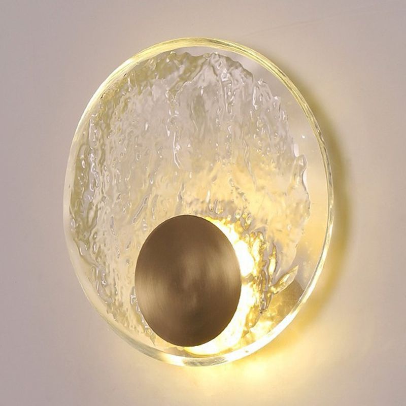 Kristy Art Deco Globe Crystal&Metal Bedroom Wall Lamp, Gold - Lamp Copper