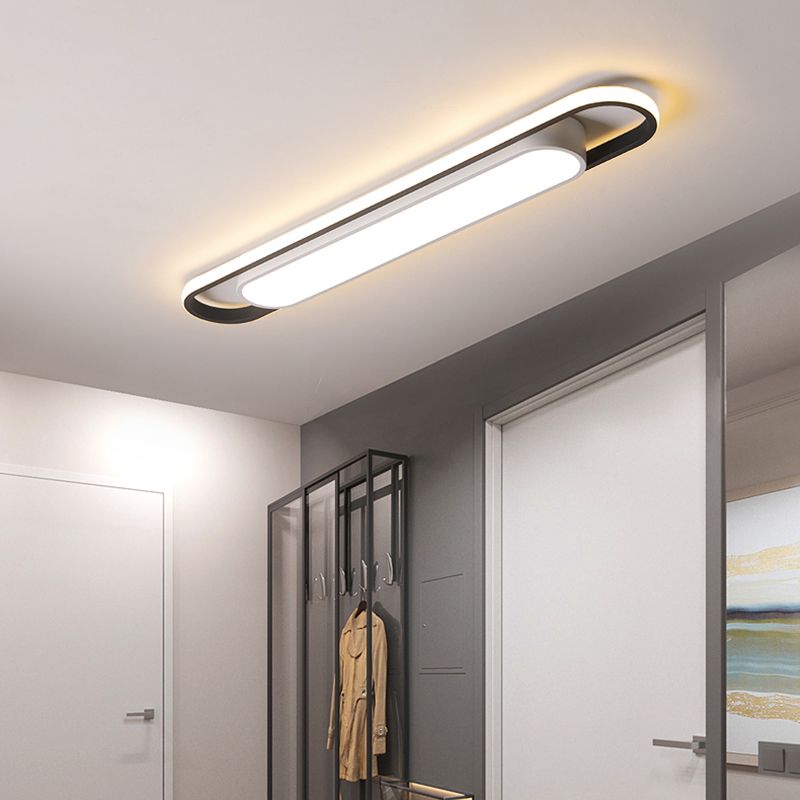 Arisha Modern Dou-Layer Flush Mount LED Ceiling Light - Lamp Copper