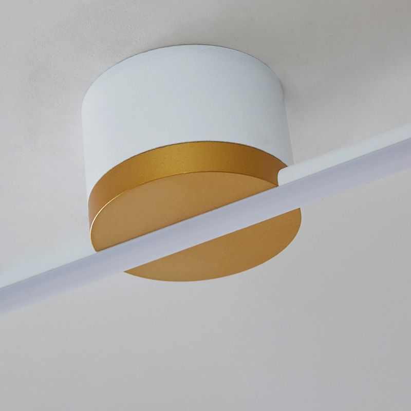 Erix Linear Flush Mount Ceiling Light - Lamp Copper