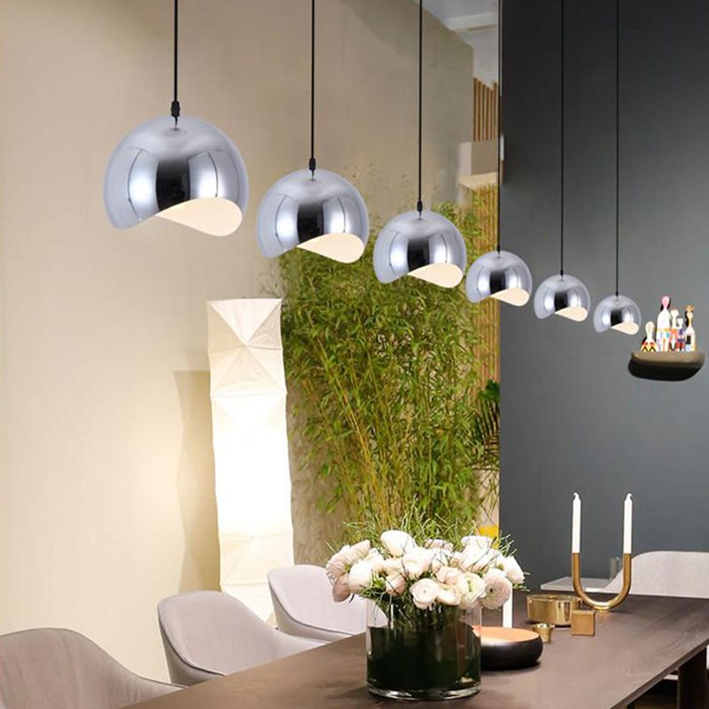 Cohen Nordic Globe Pendant Light, Metal, Kitchen Island - Lamp Copper
