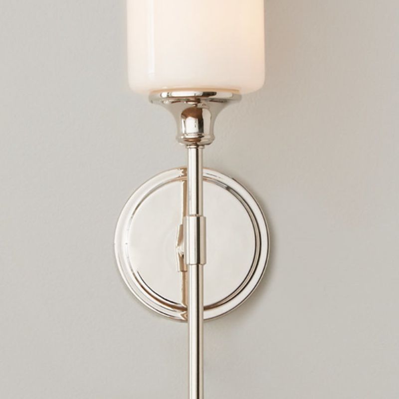 Arisha Milky Glass Mirror Front Vanity Wall Lamp, 2 Colour - Lamp Copper