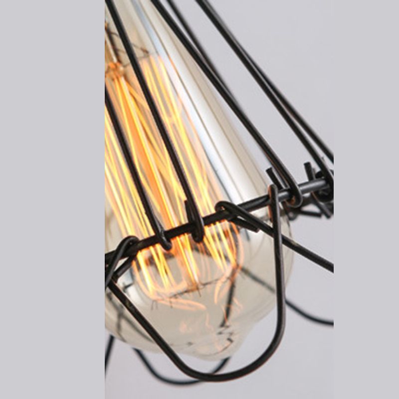 Alessio Industrial Lantern Shaped Metal Wall Lamp, Black/Rust - Lamp Copper