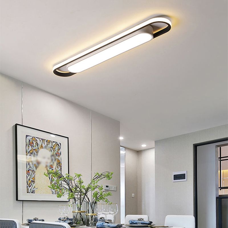 Arisha Modern Dou-Layer Flush Mount LED Ceiling Light - Lamp Copper
