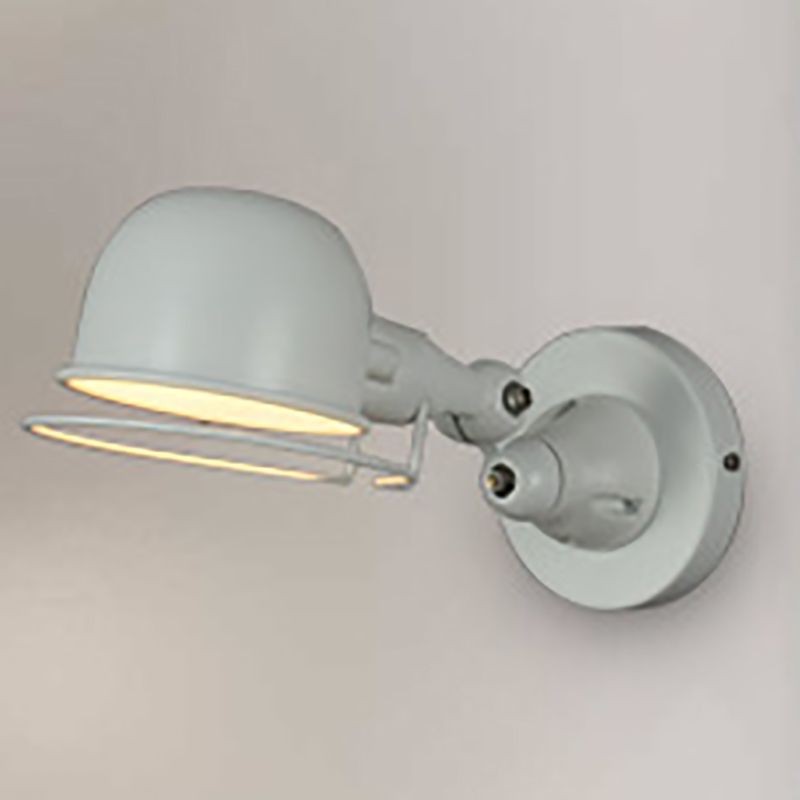 Epoch Wall Lamp Dome Modern, Metal Arm Adjustable, Black/White, Bedroom - Lamp Copper